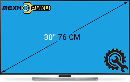 Стоимость ремонта телевизора LCD диагональю 32 дюйма