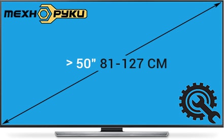 Стоимость ремонта телевизора LCD диагональю свыше 50 дюймов